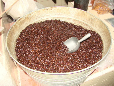 Coffee product before grinding.